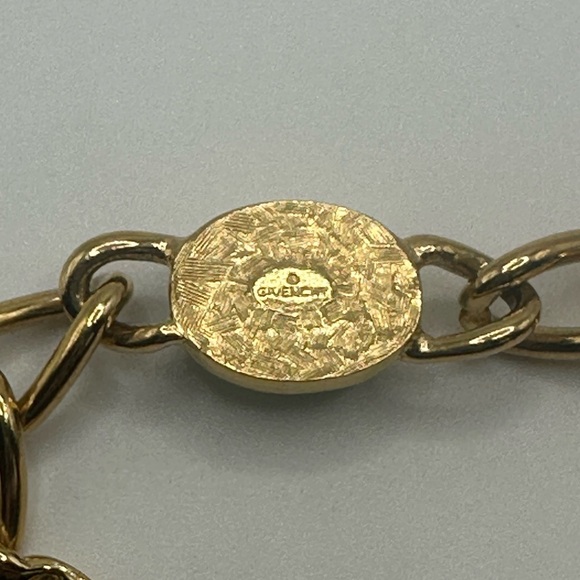 1960s Vintage Givenchy Gold Choker & Bracelet Set – Rare Pastel - Picture 9 of 12
